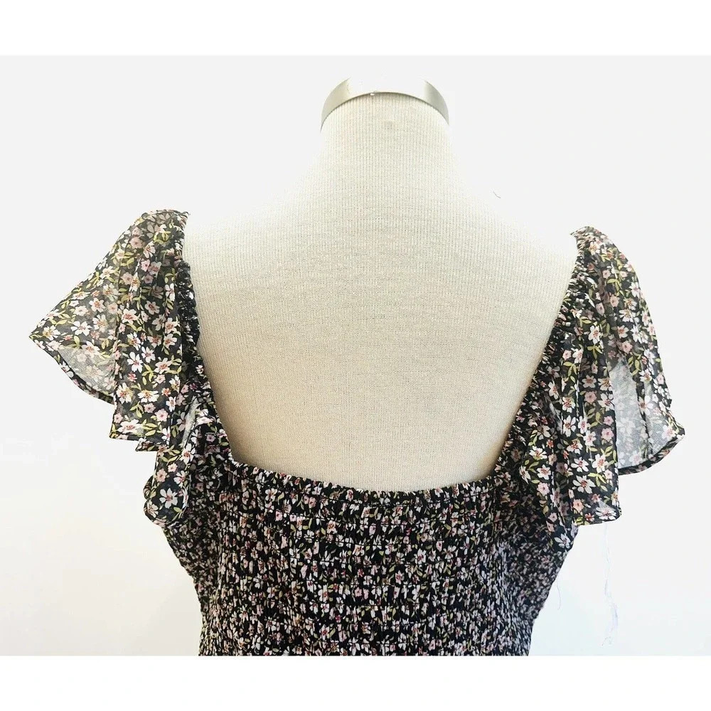 NWT LILY ROSE Junior Sleeveless Pullover V-Neck Lined Floral Skater Dress Sz XXL - Picture 7 of 12